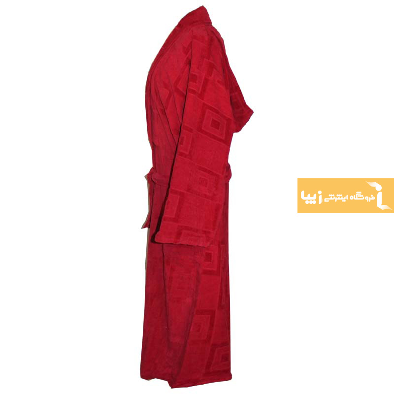 حوله تن پوش مدل کایرا رنگ زرشکی