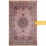 فرش طرح کوارتز زمینه صورتی