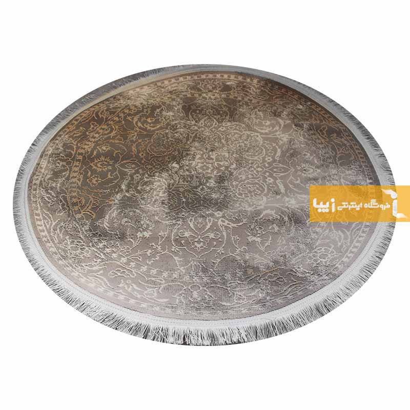 فرش گرد طرح رایکا زمینه فیلی