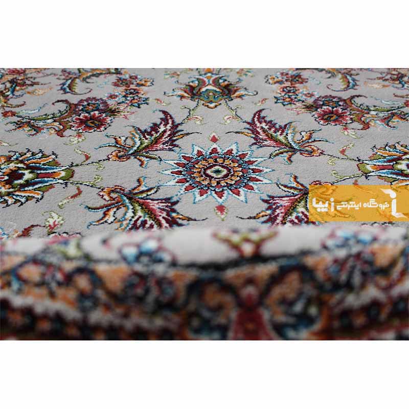 فرش گرد طرح صبا زمینه فیلی