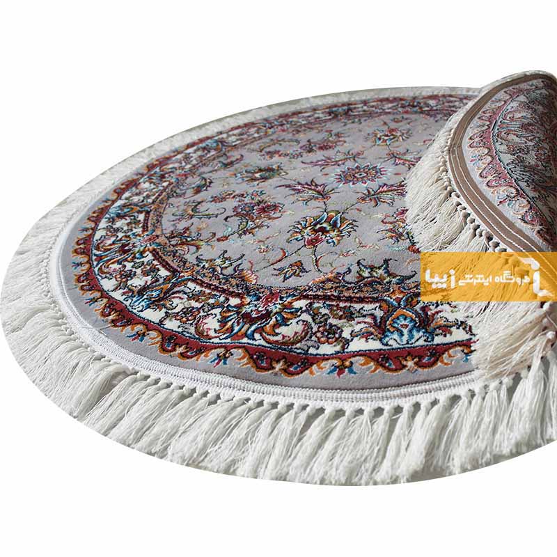 فرش گرد طرح صبا زمینه فیلی