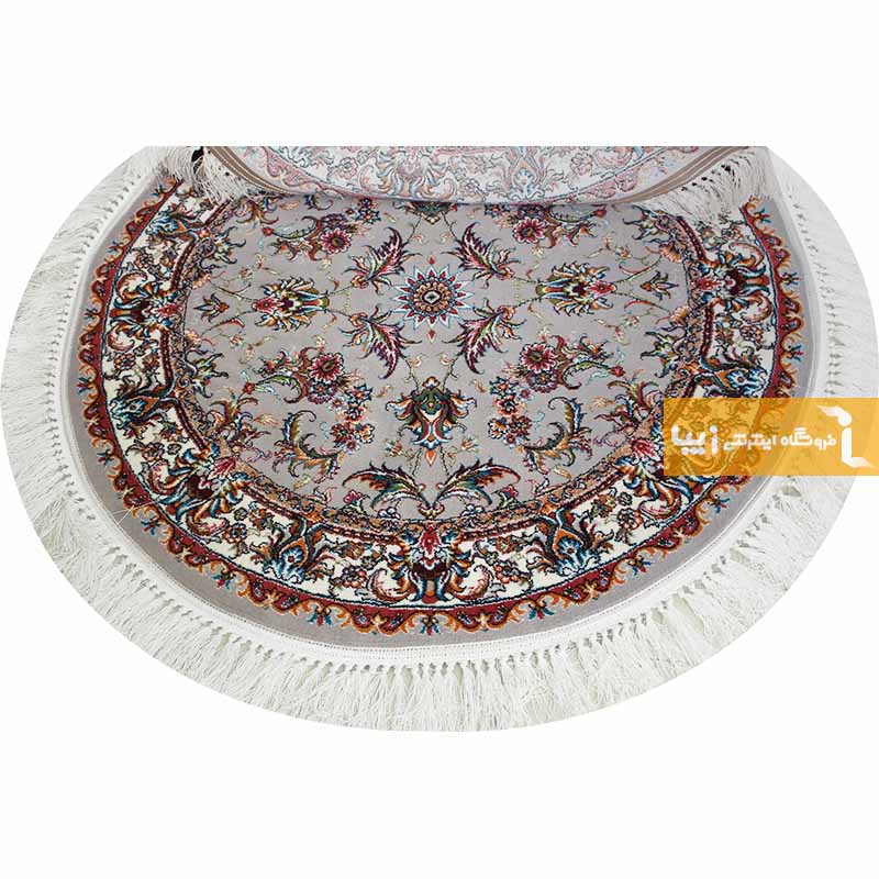 فرش گرد طرح صبا زمینه فیلی