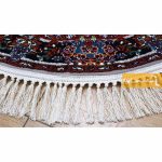 فرش گرد طرح ناردون زمینه فیلی