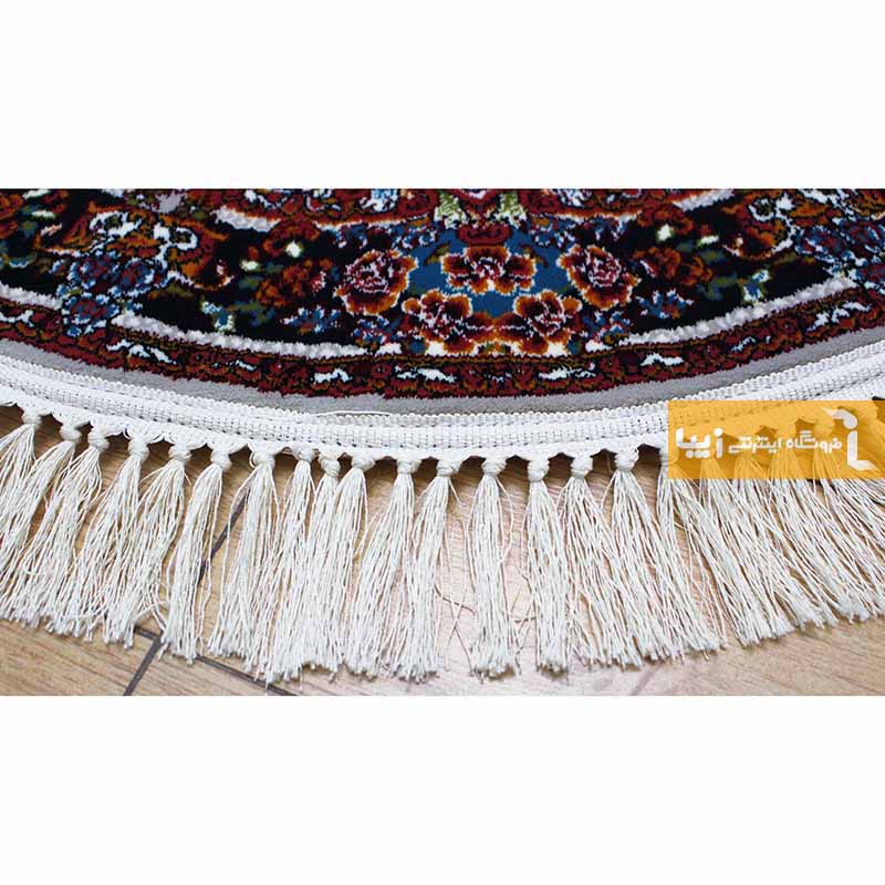 فرش گرد طرح ناردون زمینه فیلی