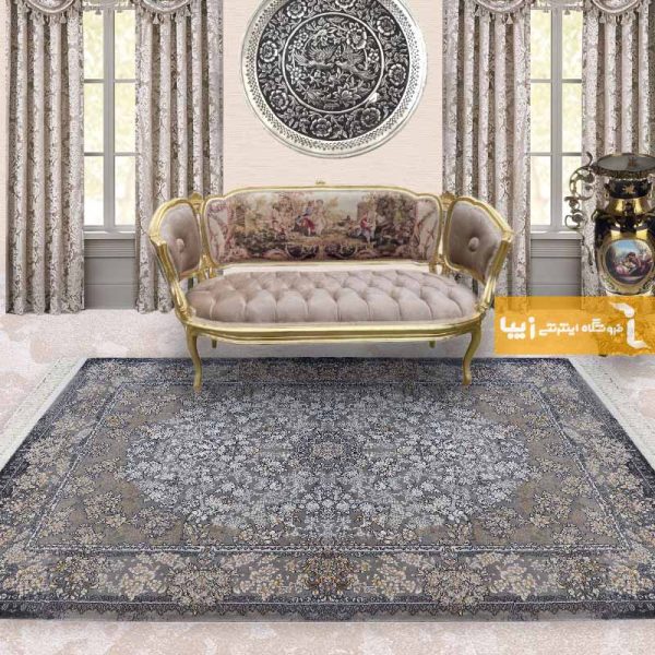 فرش طرح افشار زمینه طوسی