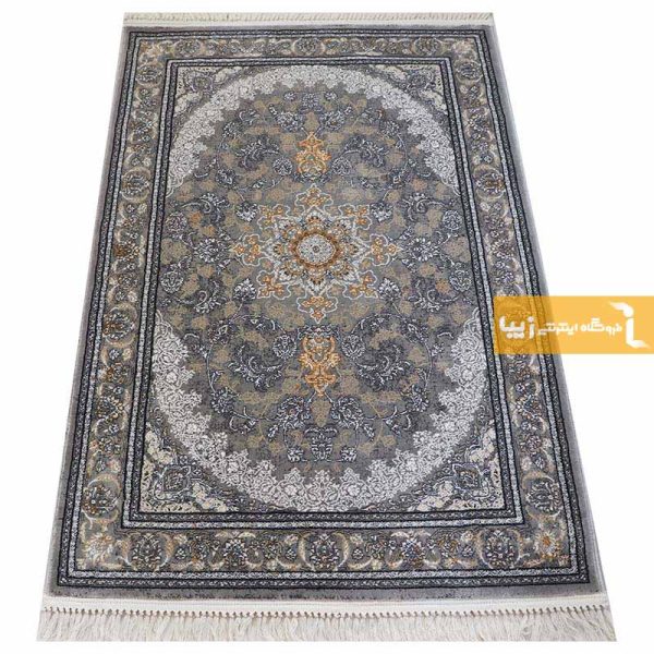 فرش طرح خطیبی زمینه طوسی