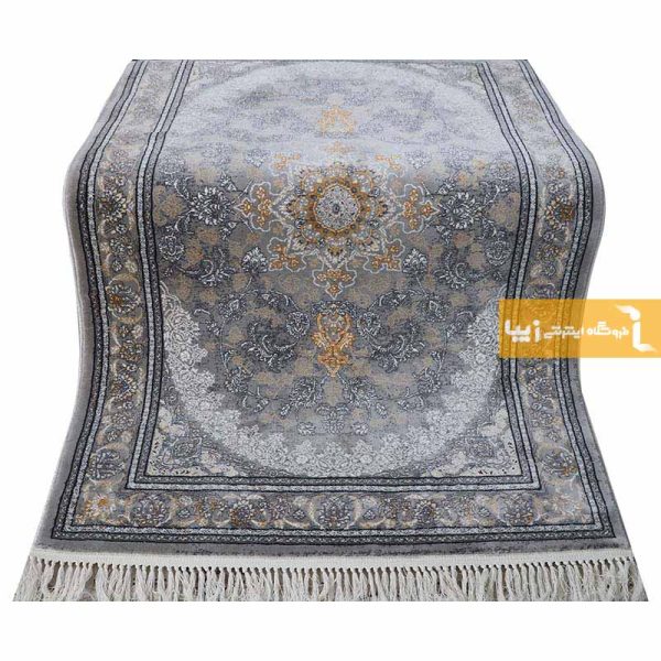 فرش طرح خطیبی زمینه طوسی