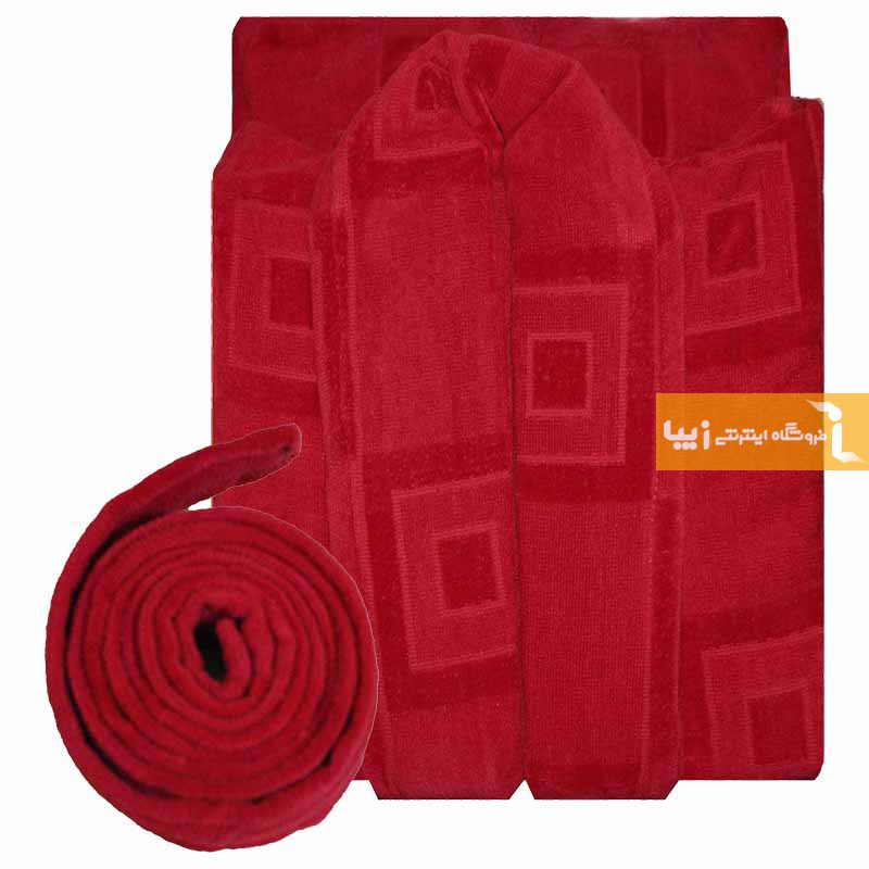 حوله تن پوش زرشکی طرح کایرا2
