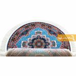 فرش گرد آبی طرح ناردون5