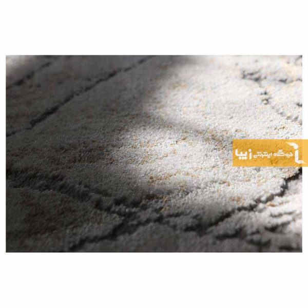 فرش گرد کرم طرح ماربل4