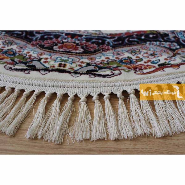فرش گرد کرم طرح نیلا9