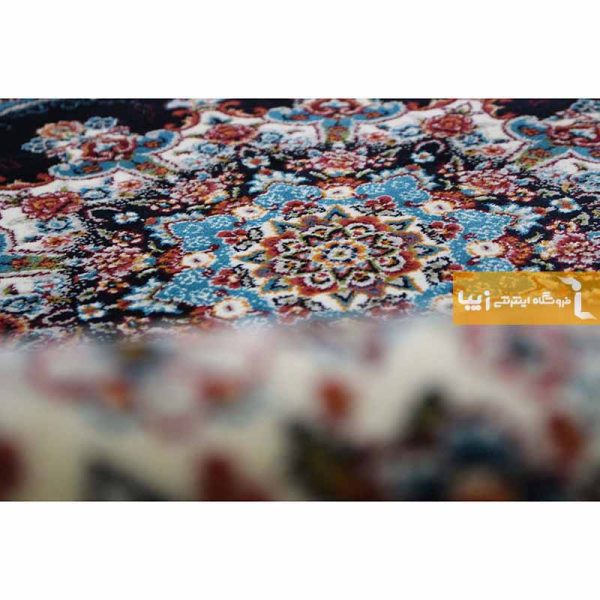 فرش گرد کرم طرح نیلا5