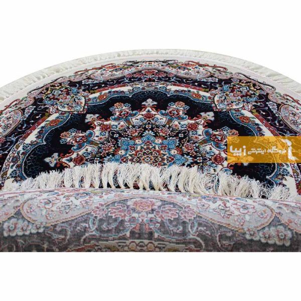 فرش گرد کرم طرح نیلا13