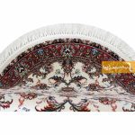 فرش گرد کرم طرح صبا8