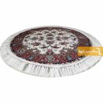 فرش گرد کرم طرح صبا11
