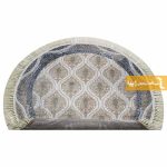 فرش گرد کرم طرح گندم11