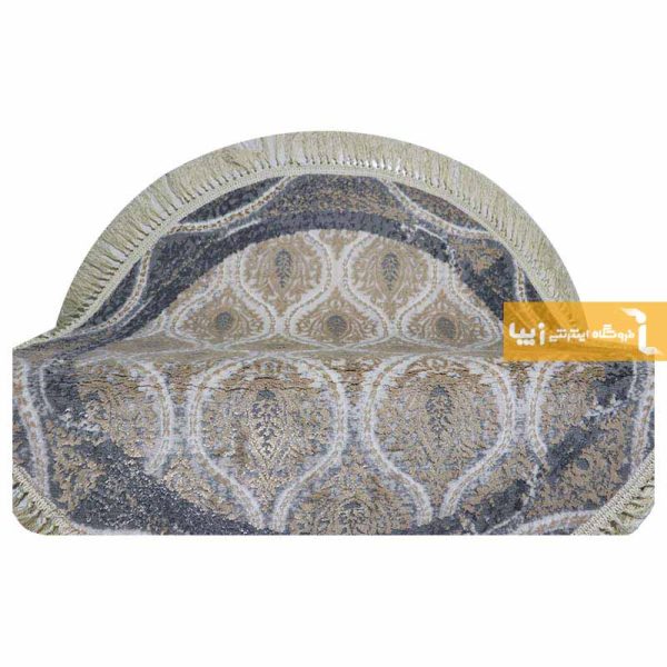 فرش گرد کرم طرح گندم13