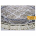 فرش گرد کرم طرح گندم9