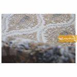 فرش گرد کرم طرح گندم4
