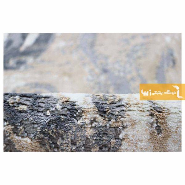 فرش گرد کرم طرح کویر5