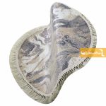فرش گرد کرم طرح کویر11