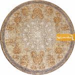 فرش گرد کرم طرح شاهکار6