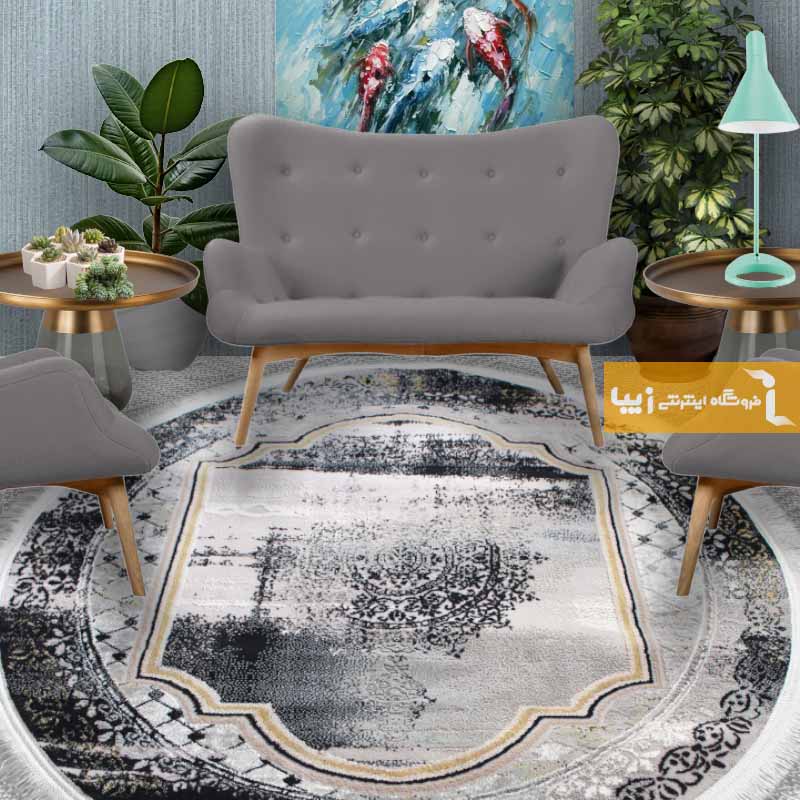 فرش گرد فیلی طرح آداک1