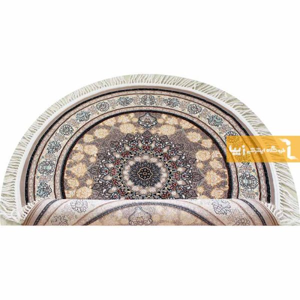 فرش گرد فیلی طرح اصفهان5