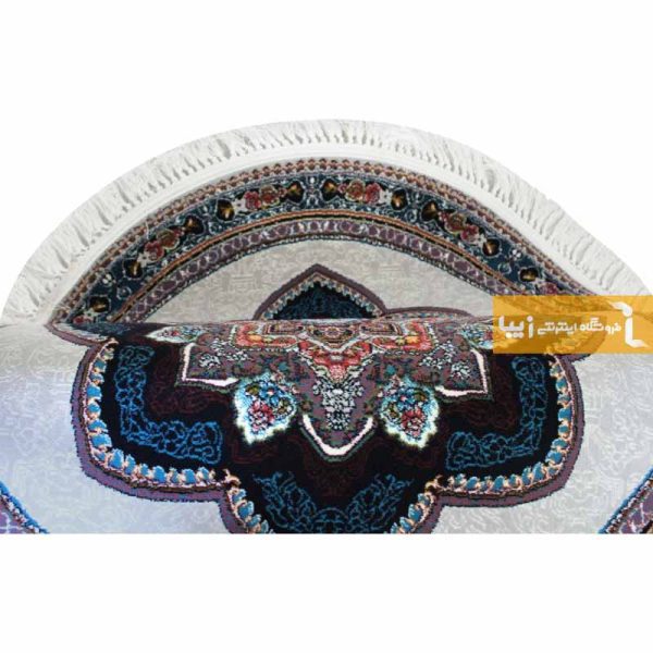 فرش گرد فیلی طرح باغ معلق7
