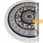 فرش گرد دودی طرح اصفهان5