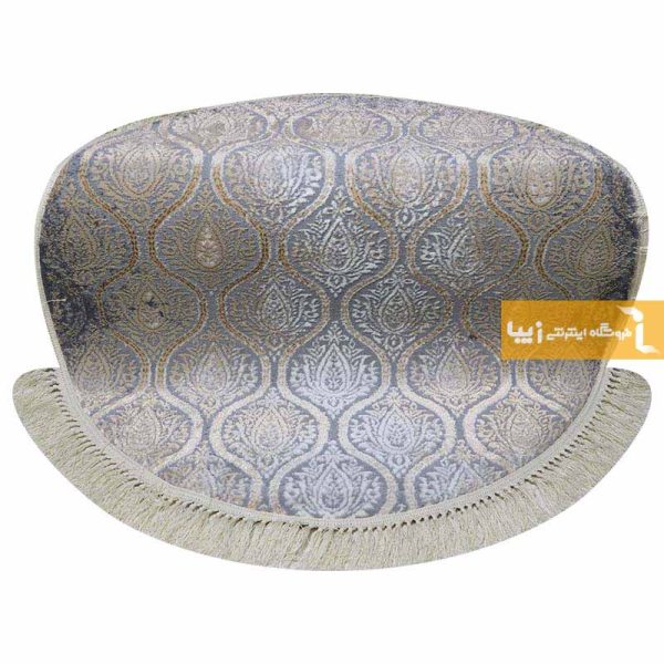 فرش گرد طوسی طرح درباری2