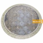 فرش گرد طوسی طرح درباری15