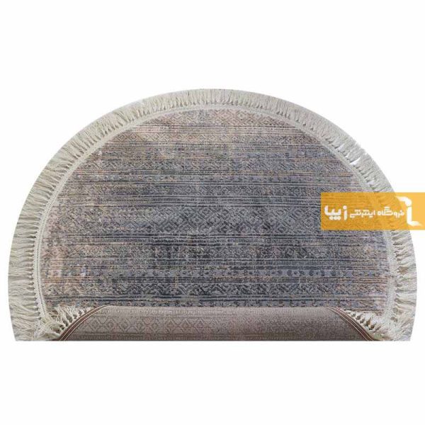 فرش گرد طوسی طرح پاسکال13