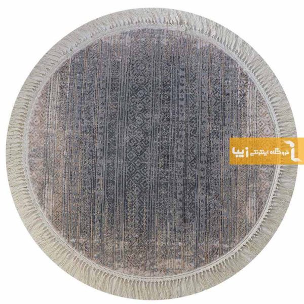 فرش گرد طوسی طرح پاسکال11