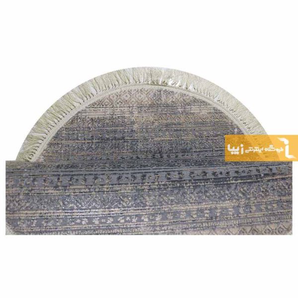 فرش گرد طوسی طرح پاسکال8