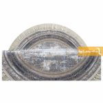 فرش گرد طوسی طرح پتینه5