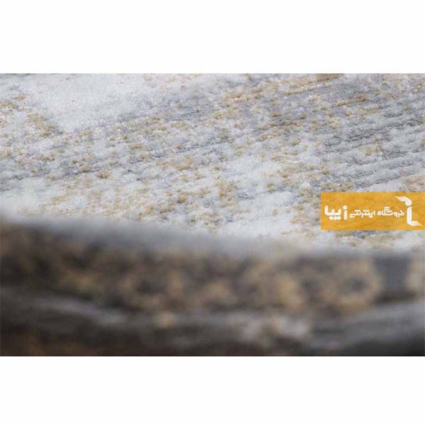 فرش گرد طوسی طرح پتینه3