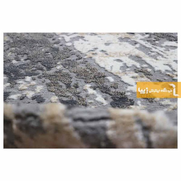 فرش گرد طوسی طرح پرتو5