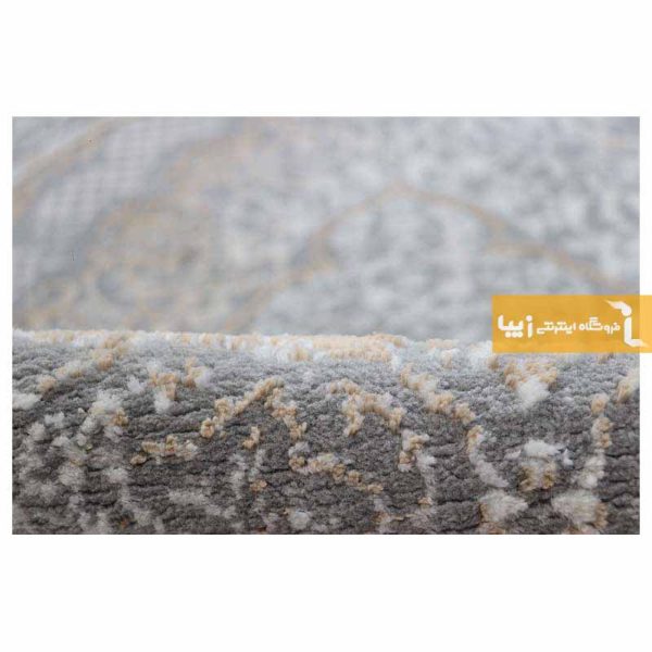 فرش گرد طوسی طرح روناک9