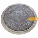 فرش گرد طوسی طرح روناک13