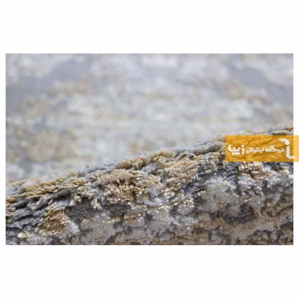 فرش گرد طوسی طرح رویال4