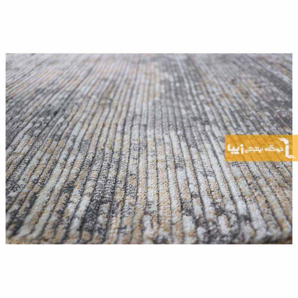 فرش گرد طوسی طرح صحرا10