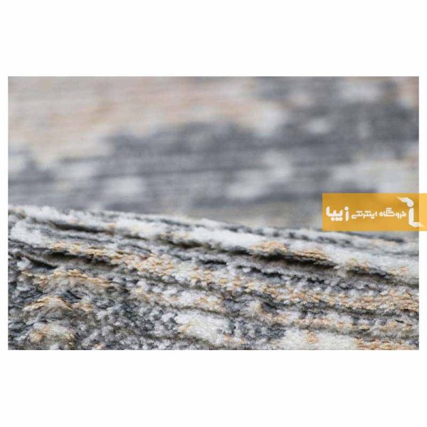 فرش گرد طوسی طرح صحرا4
