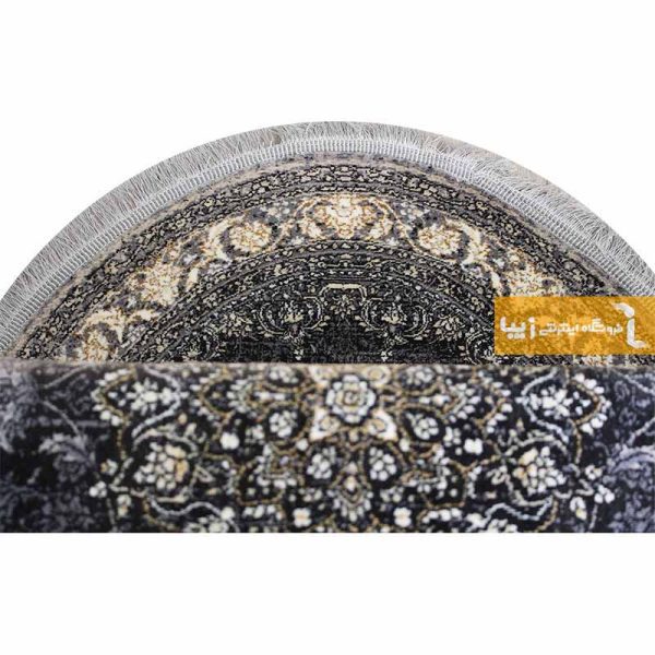 فرش گرد دودی طرح شاهکار3