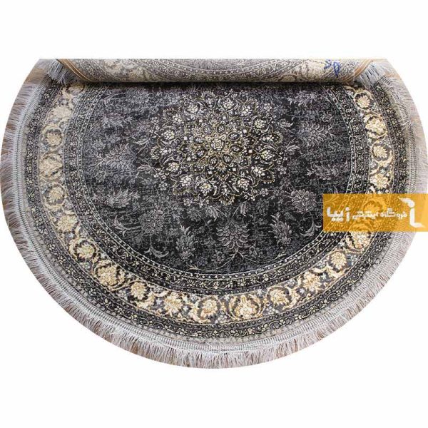 فرش گرد دودی طرح شاهکار9