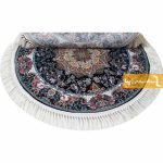 فرش گرد سرمه ای طرح هیوا9