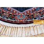 فرش گرد سرمه ای طرح ناردون7
