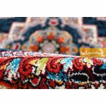 فرش گرد سرمه ای طرح ناردون4