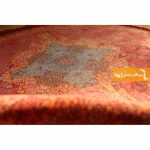 فرش گرد قرمز طرح کارنلین6