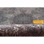 فرش گرد طوسی طرح تورمالین4